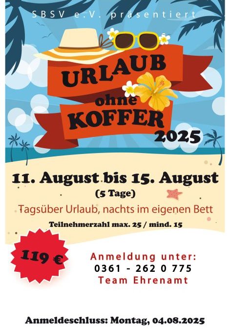 Urlaub ohne Koffer